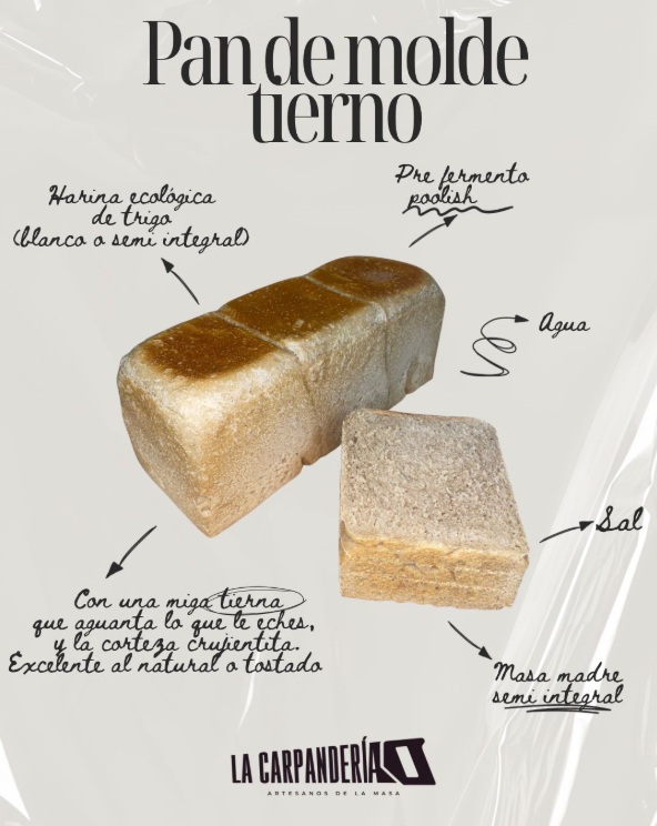 Pan de molde tierno